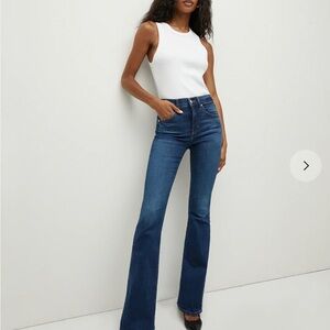 NWOT Veronica Beard Beverly Skinny Flare high rise jean